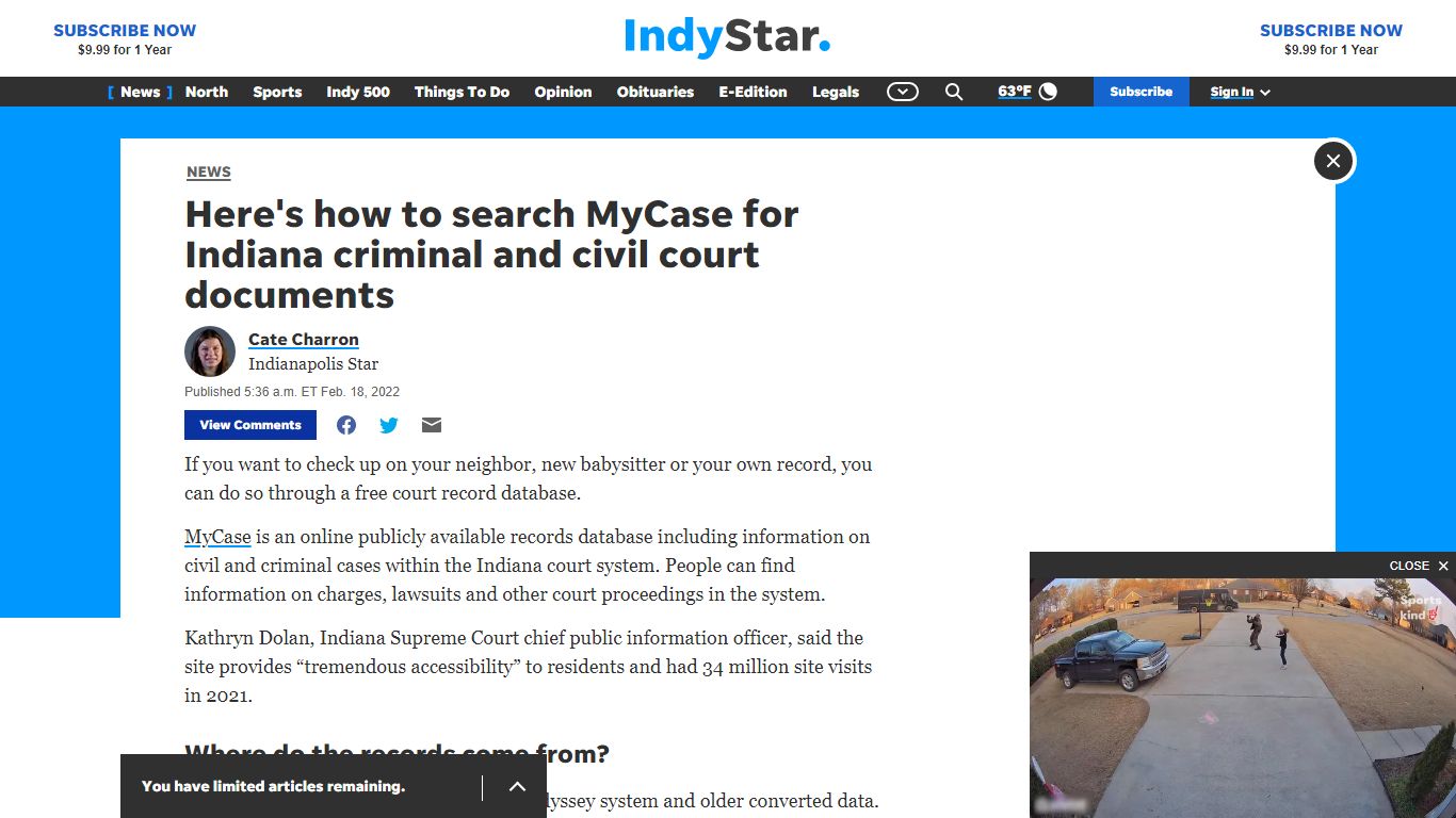 MyCase search: How to look up court cases in Indiana